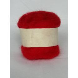 Gekaarde wol 25 gr rood (2020)